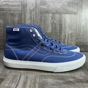 Vans Gilbert Crockett High Mens 12 Navy Blue New Skate Canvas Sneakers NEW